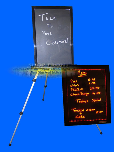 Illuminated White Board Sign
